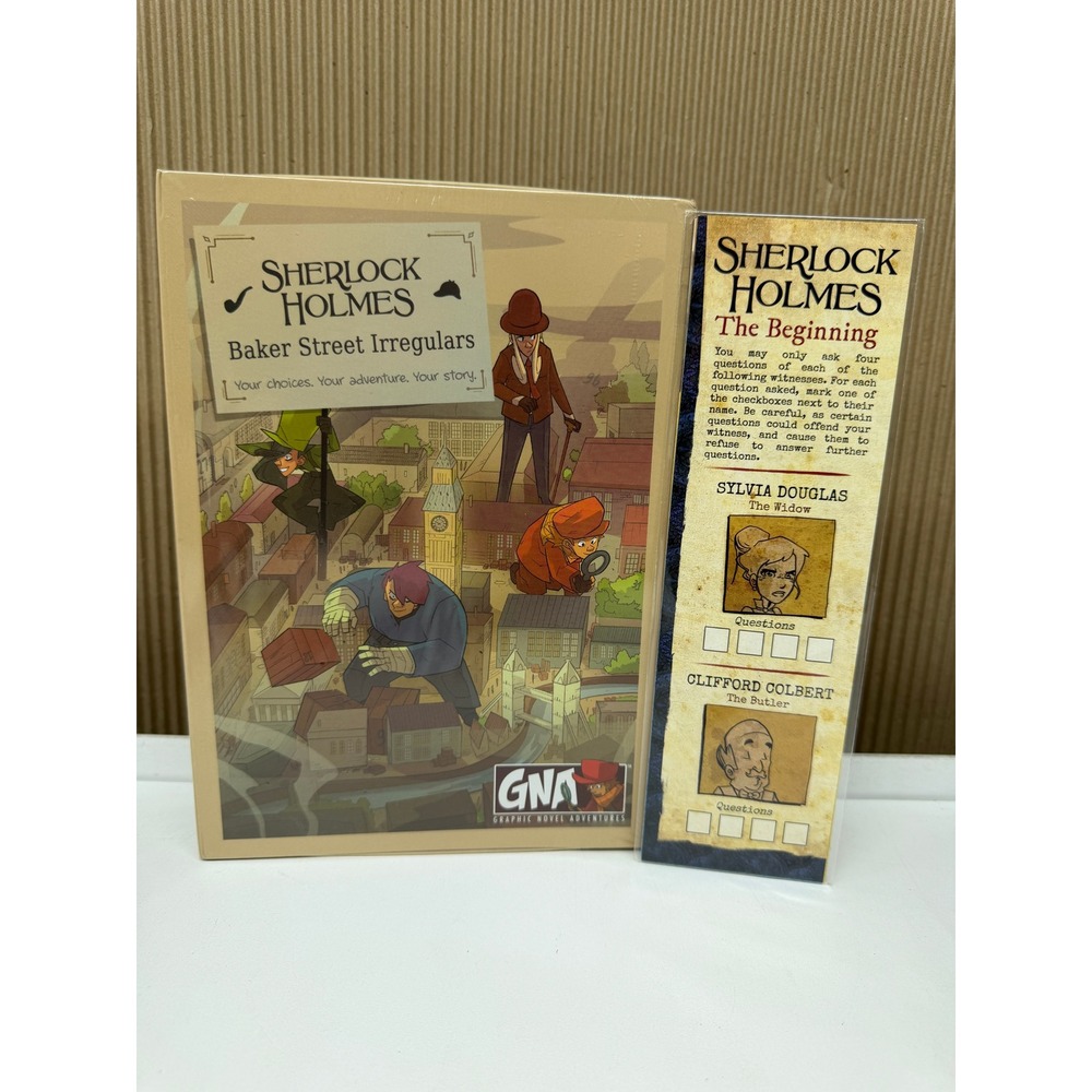 Sherlock Holmes Baker Street Irregulars Graphic Novel Adventure Game Van Ryder